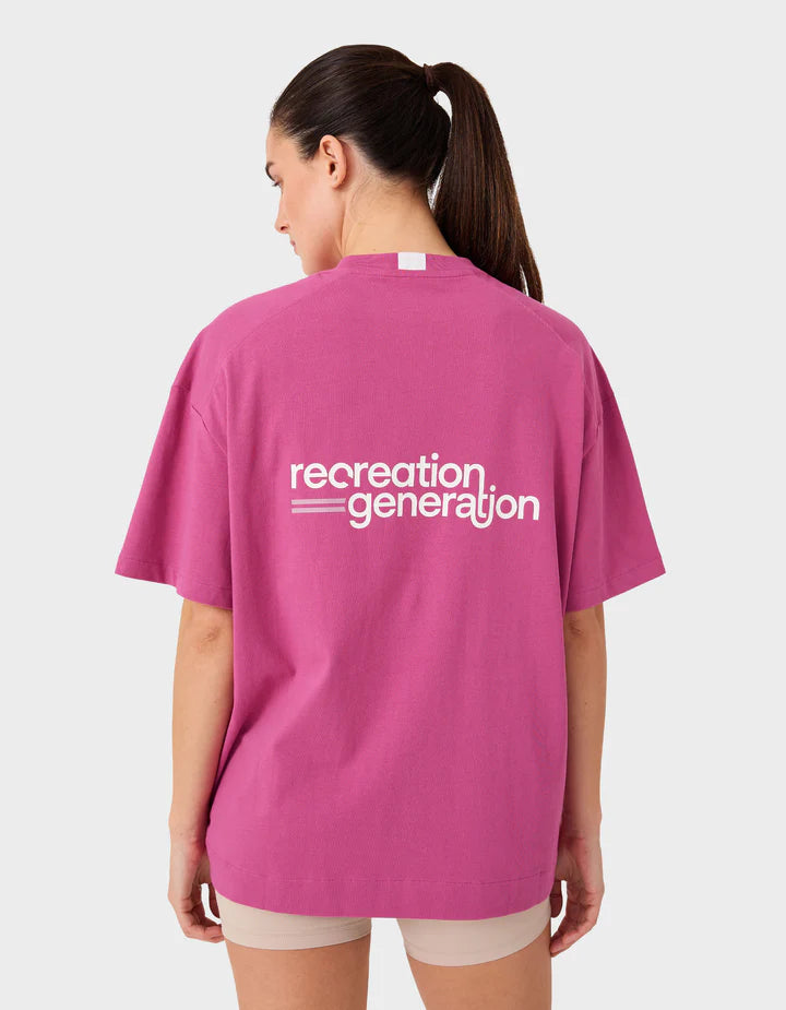 Float Loop Tee Magenta