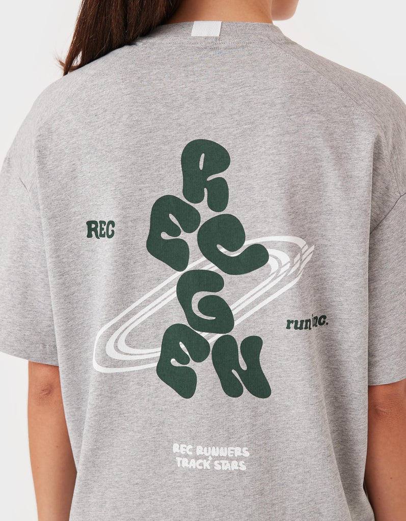 Float Tracks Tee Grey Marle