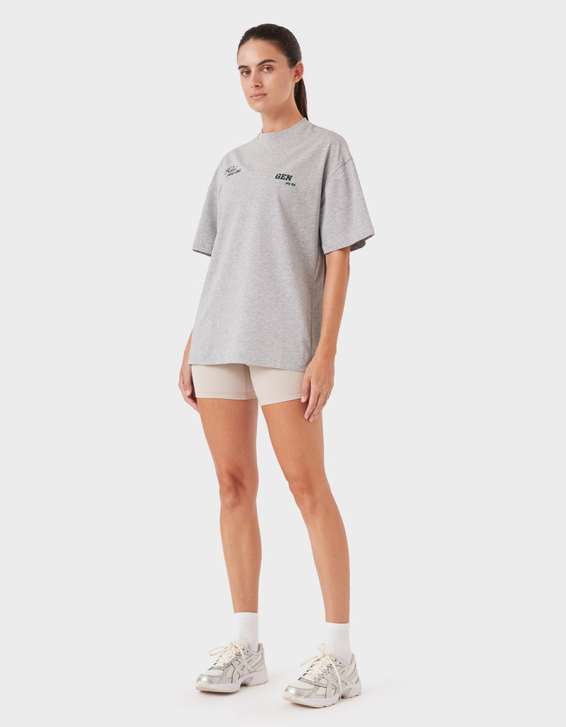 Float Tracks Tee Grey Marle