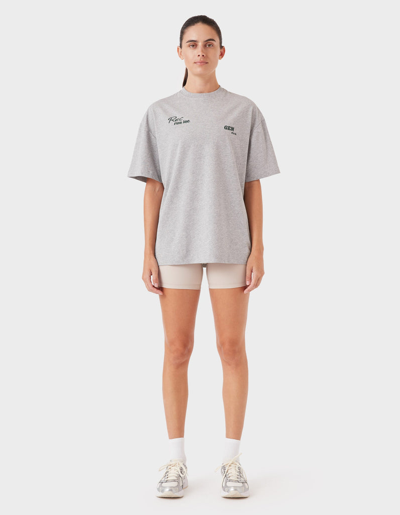 Float Tracks Tee Grey Marle