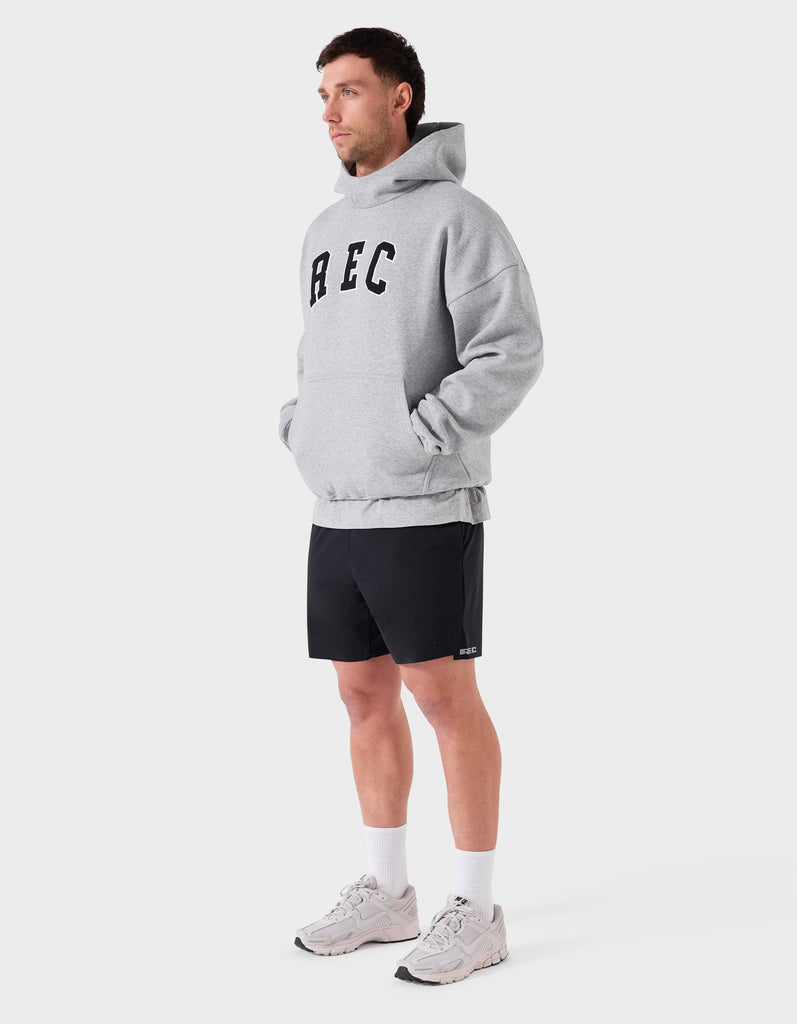 Mass Fleece REC Hood Grey Marle