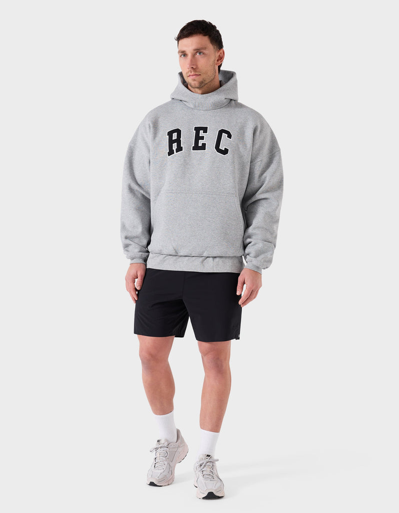 Mass Fleece REC Hood Grey Marle