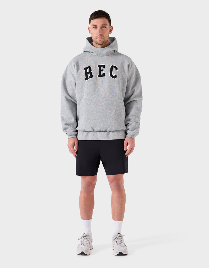 Mass Fleece REC Hood Grey Marle